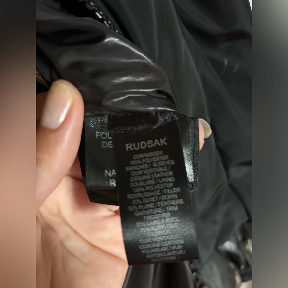 Rudsak coat real leather and fur xsmall value of 1145$ - Picture 9 of 9